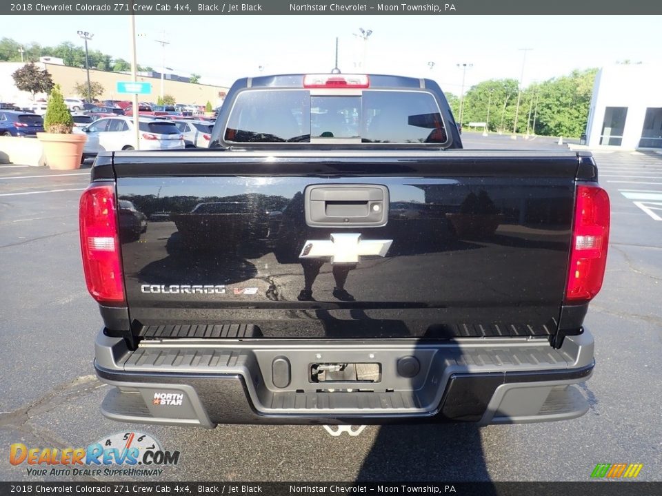 2018 Chevrolet Colorado Z71 Crew Cab 4x4 Black / Jet Black Photo #6