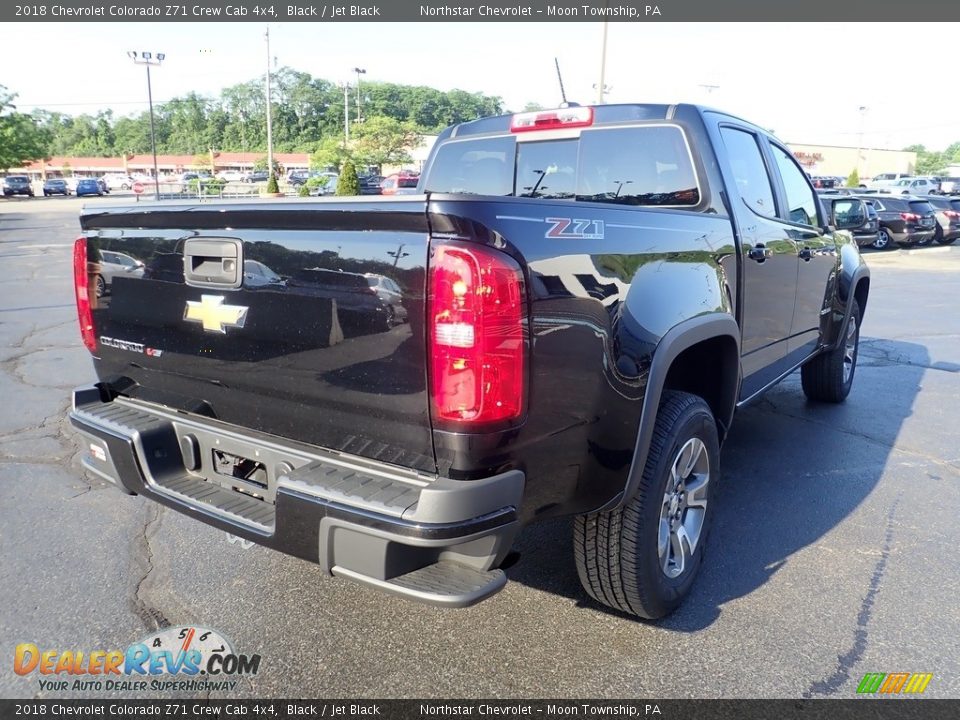 2018 Chevrolet Colorado Z71 Crew Cab 4x4 Black / Jet Black Photo #7