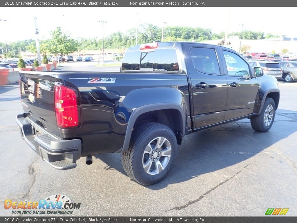 2018 Chevrolet Colorado Z71 Crew Cab 4x4 Black / Jet Black Photo #8