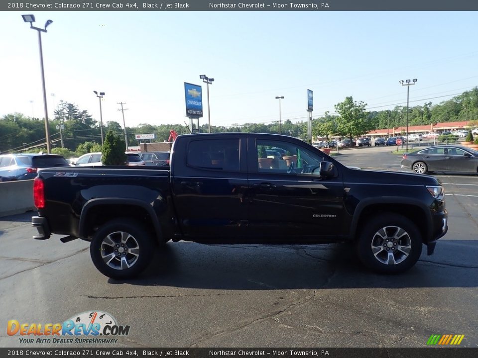 2018 Chevrolet Colorado Z71 Crew Cab 4x4 Black / Jet Black Photo #9