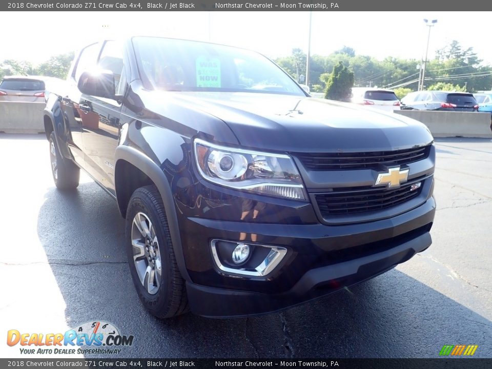 2018 Chevrolet Colorado Z71 Crew Cab 4x4 Black / Jet Black Photo #11