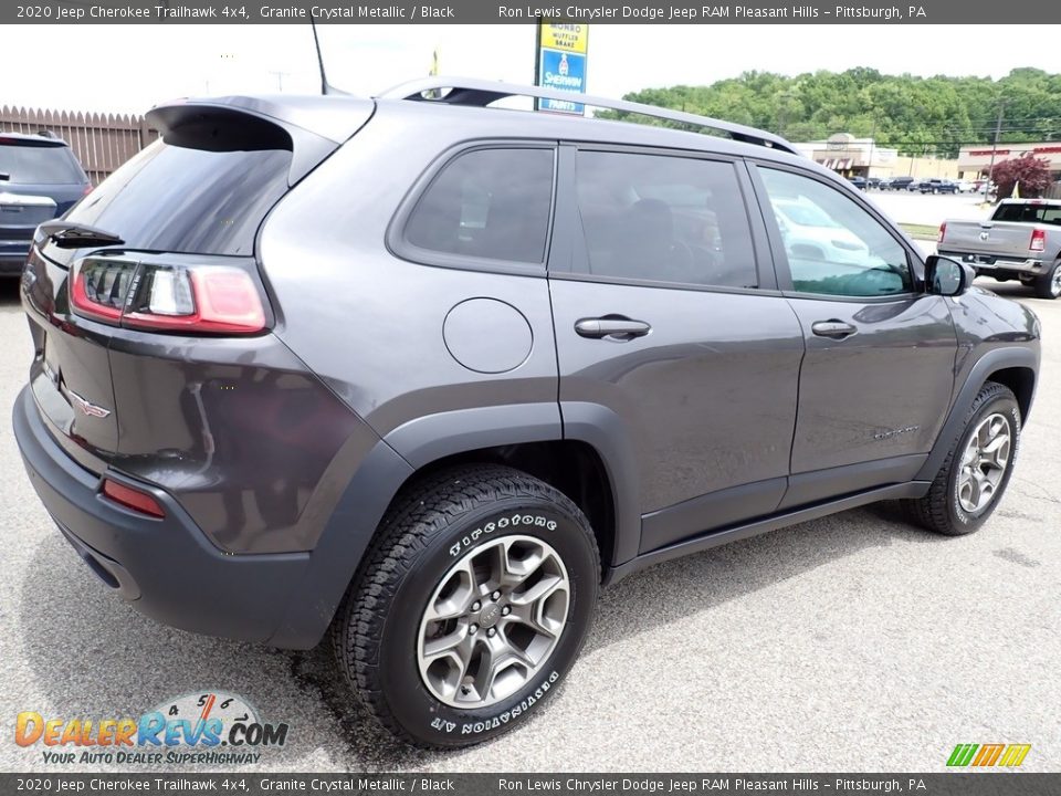 2020 Jeep Cherokee Trailhawk 4x4 Granite Crystal Metallic / Black Photo #6