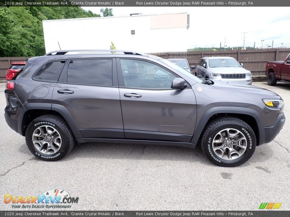 2020 Jeep Cherokee Trailhawk 4x4 Granite Crystal Metallic / Black Photo #7