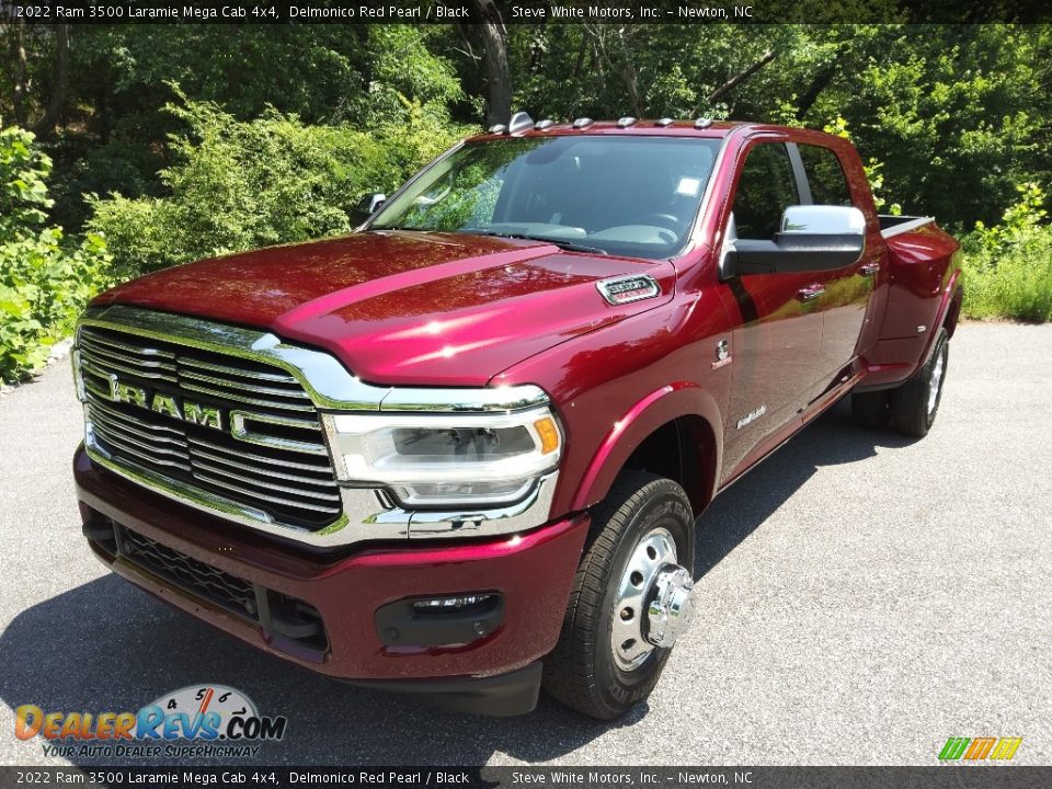 2022 Ram 3500 Laramie Mega Cab 4x4 Delmonico Red Pearl / Black Photo #2