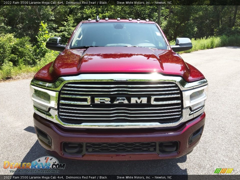 2022 Ram 3500 Laramie Mega Cab 4x4 Delmonico Red Pearl / Black Photo #3