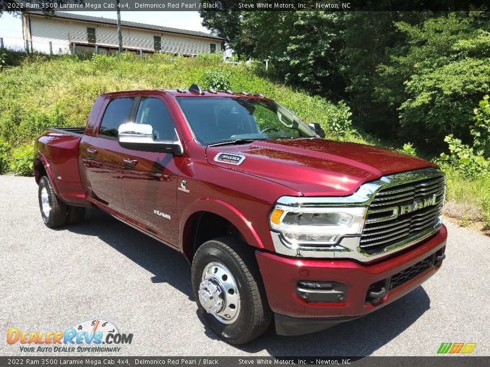 Front 3/4 View of 2022 Ram 3500 Laramie Mega Cab 4x4 Photo #4