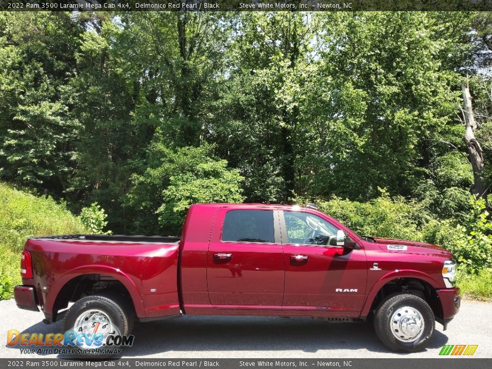 Delmonico Red Pearl 2022 Ram 3500 Laramie Mega Cab 4x4 Photo #5