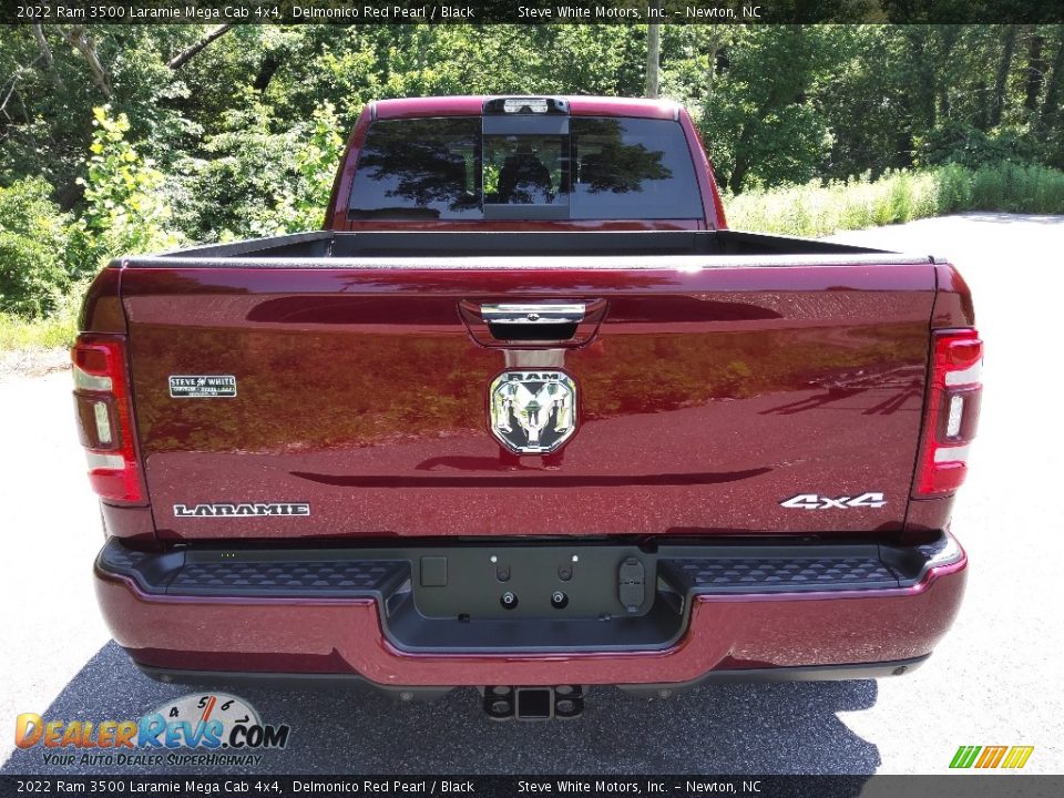 2022 Ram 3500 Laramie Mega Cab 4x4 Delmonico Red Pearl / Black Photo #7