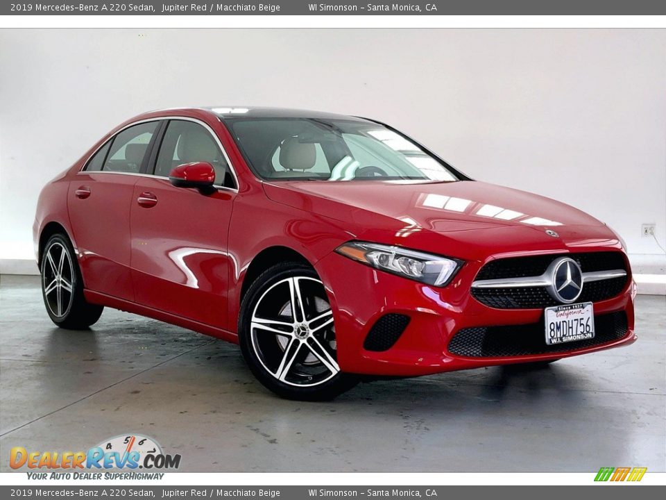 2019 Mercedes-Benz A 220 Sedan Jupiter Red / Macchiato Beige Photo #34