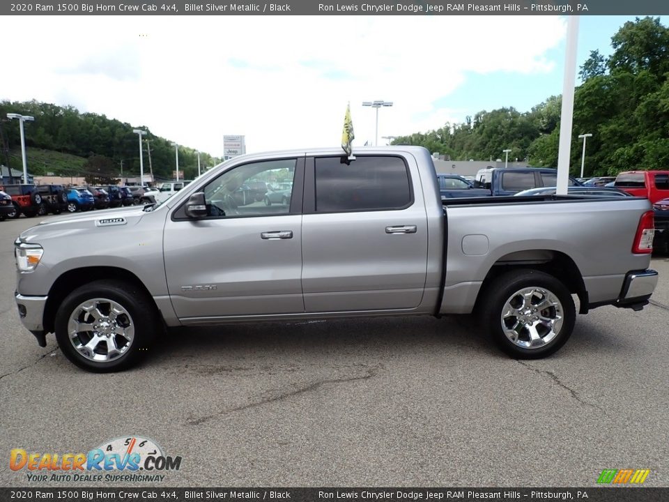 2020 Ram 1500 Big Horn Crew Cab 4x4 Billet Silver Metallic / Black Photo #2
