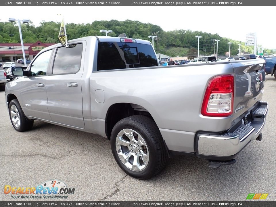2020 Ram 1500 Big Horn Crew Cab 4x4 Billet Silver Metallic / Black Photo #3