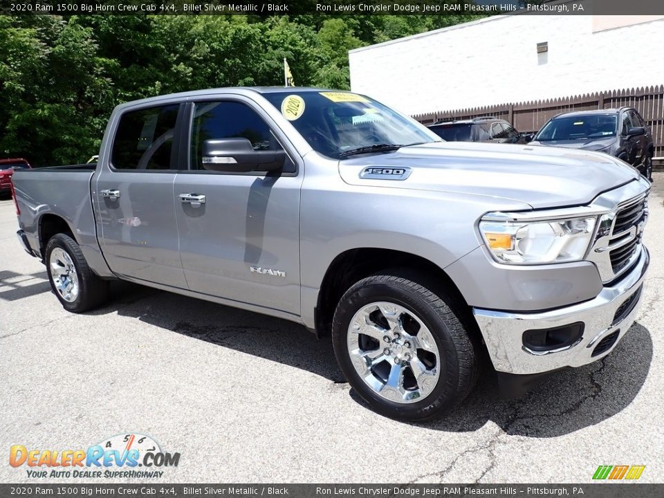 2020 Ram 1500 Big Horn Crew Cab 4x4 Billet Silver Metallic / Black Photo #7