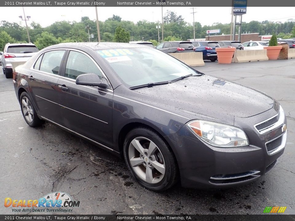 2011 Chevrolet Malibu LT Taupe Gray Metallic / Ebony Photo #10