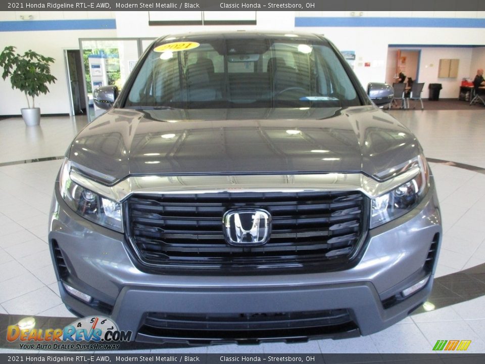 2021 Honda Ridgeline RTL-E AWD Modern Steel Metallic / Black Photo #2