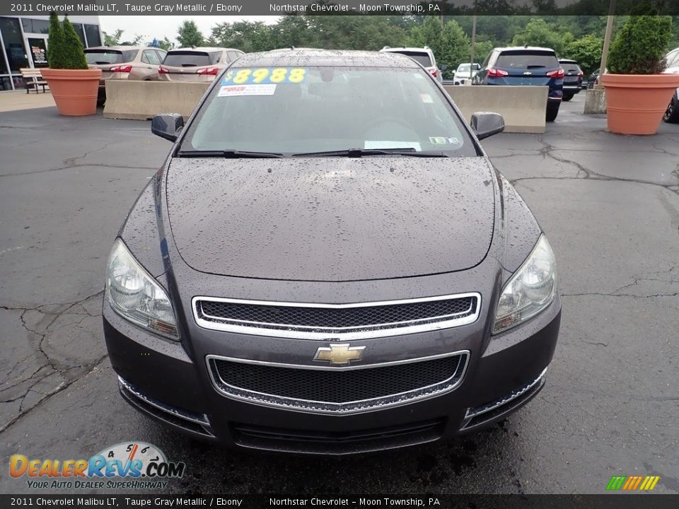 2011 Chevrolet Malibu LT Taupe Gray Metallic / Ebony Photo #12