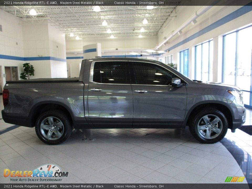 2021 Honda Ridgeline RTL-E AWD Modern Steel Metallic / Black Photo #4