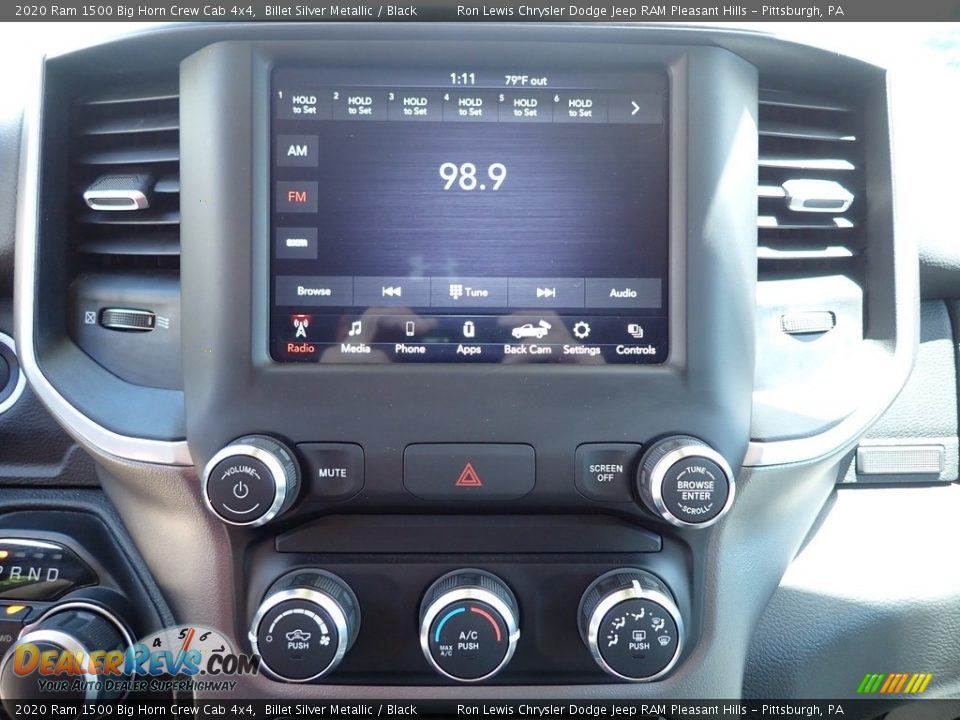 2020 Ram 1500 Big Horn Crew Cab 4x4 Billet Silver Metallic / Black Photo #19