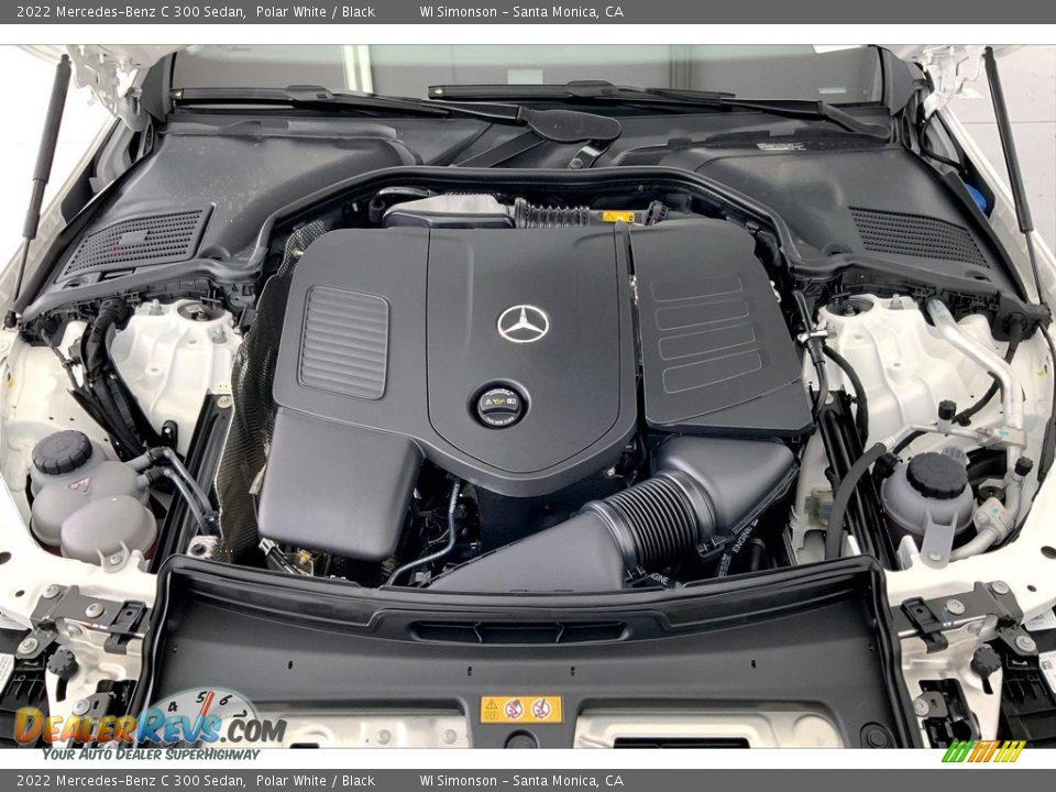 2022 Mercedes-Benz C 300 Sedan Polar White / Black Photo #9