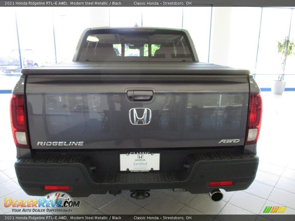 2021 Honda Ridgeline RTL-E AWD Modern Steel Metallic / Black Photo #8