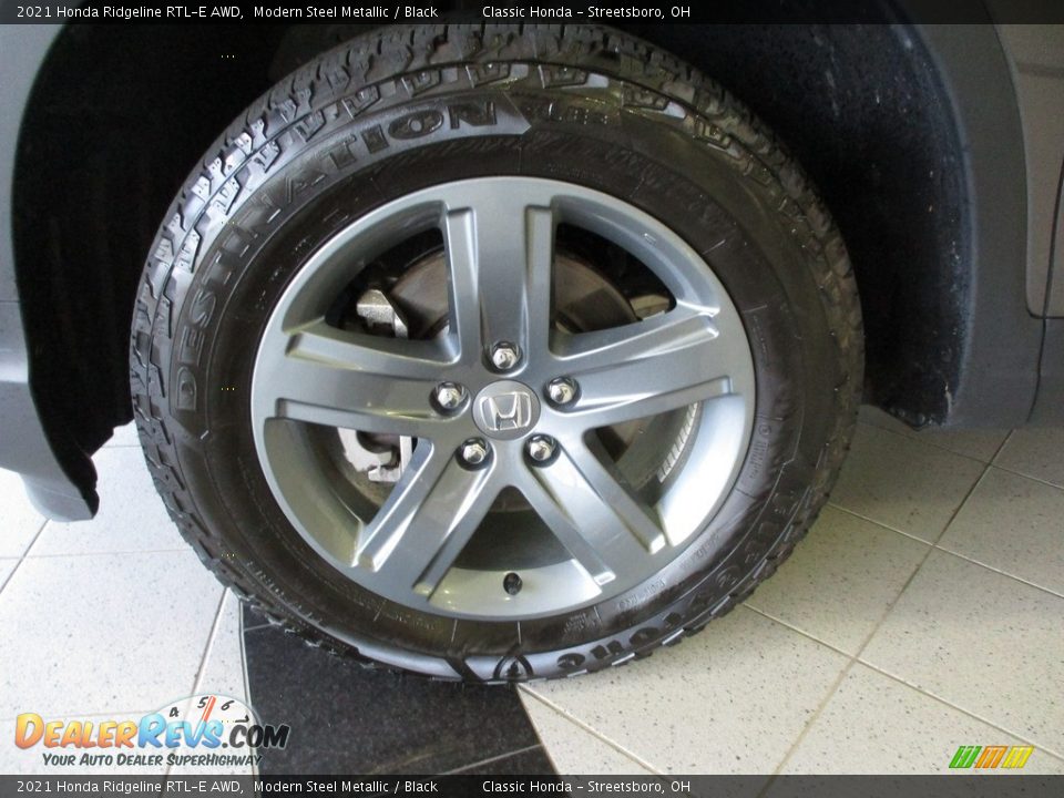2021 Honda Ridgeline RTL-E AWD Modern Steel Metallic / Black Photo #12