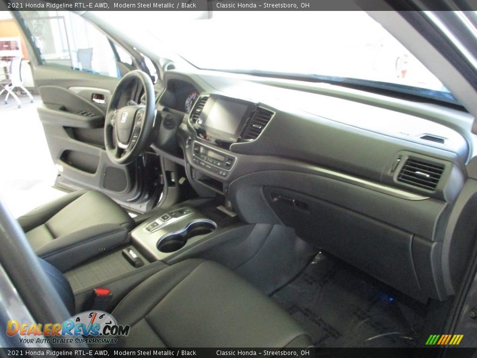 2021 Honda Ridgeline RTL-E AWD Modern Steel Metallic / Black Photo #15