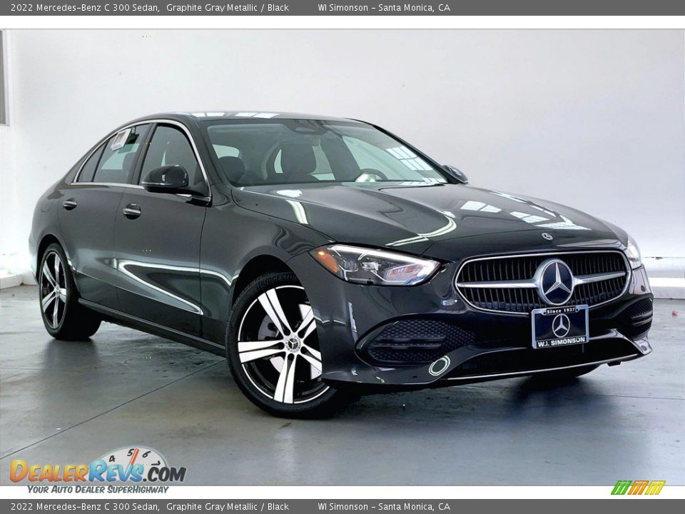 2022 Mercedes-Benz C 300 Sedan Graphite Gray Metallic / Black Photo #12