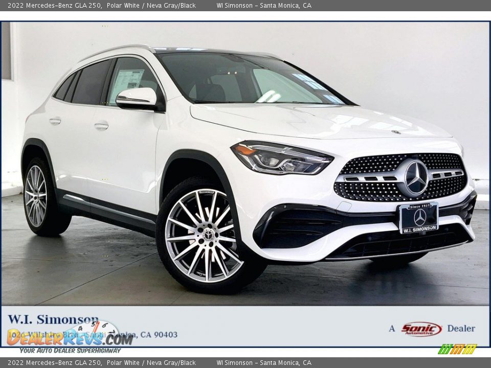 2022 Mercedes-Benz GLA 250 Polar White / Neva Gray/Black Photo #1