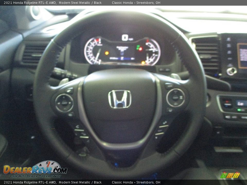 2021 Honda Ridgeline RTL-E AWD Modern Steel Metallic / Black Photo #33