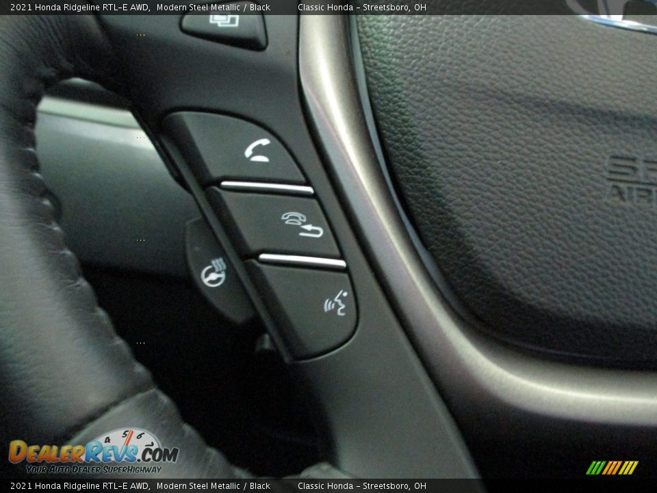 2021 Honda Ridgeline RTL-E AWD Modern Steel Metallic / Black Photo #34