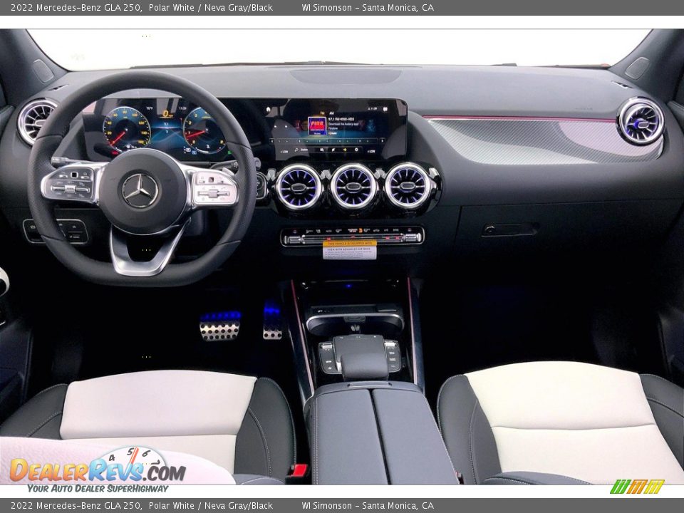 2022 Mercedes-Benz GLA 250 Polar White / Neva Gray/Black Photo #6