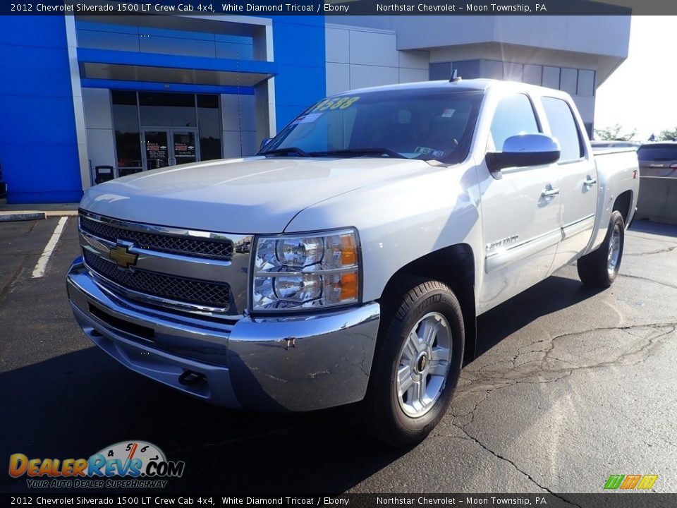 2012 Chevrolet Silverado 1500 LT Crew Cab 4x4 White Diamond Tricoat / Ebony Photo #2