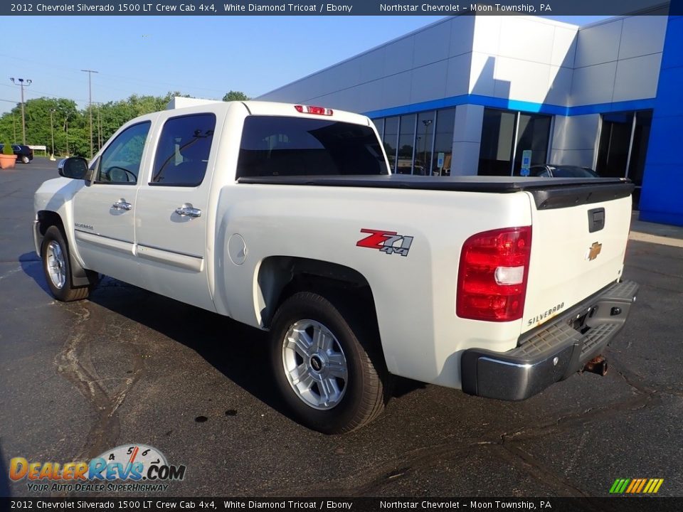 2012 Chevrolet Silverado 1500 LT Crew Cab 4x4 White Diamond Tricoat / Ebony Photo #4