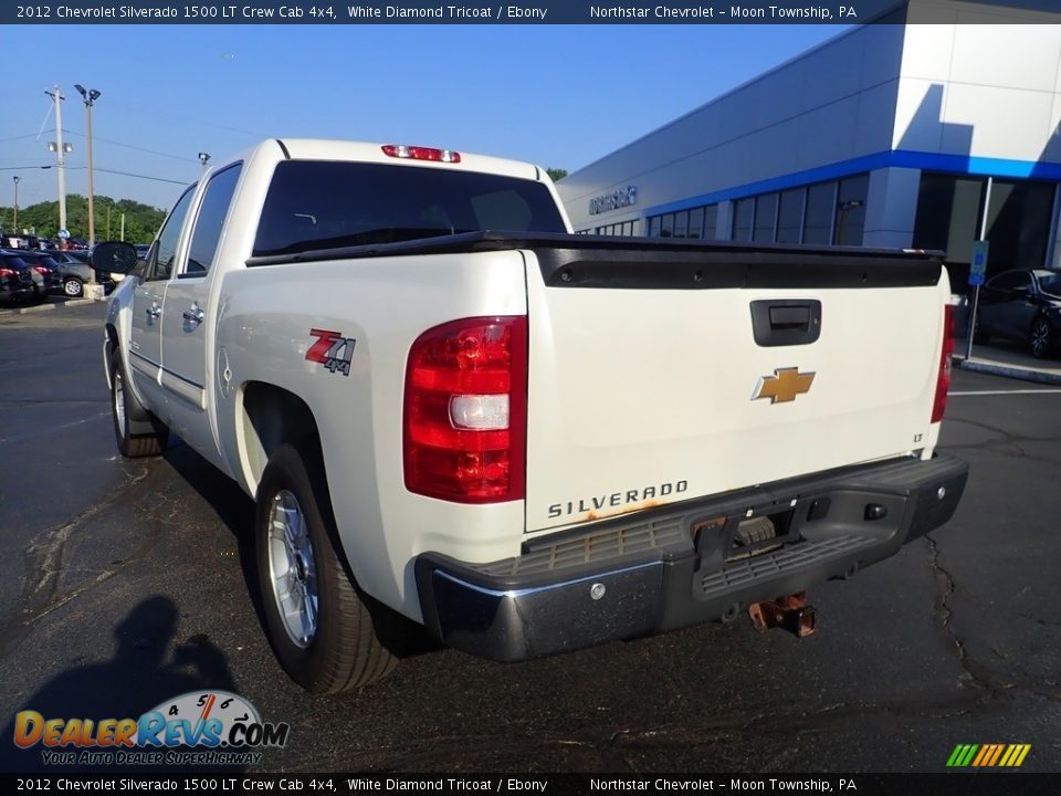 2012 Chevrolet Silverado 1500 LT Crew Cab 4x4 White Diamond Tricoat / Ebony Photo #5
