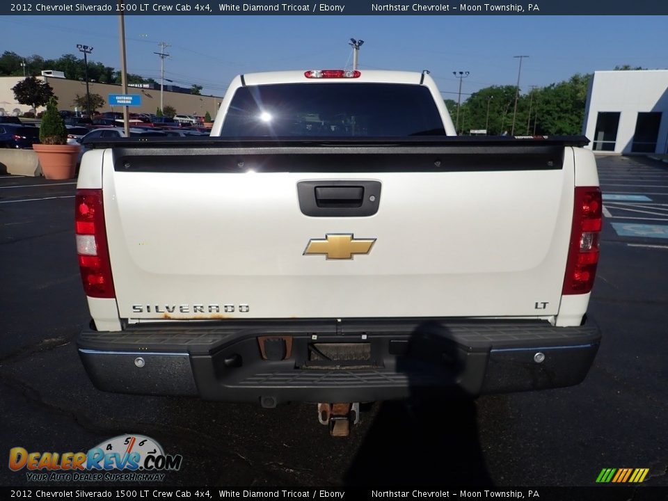2012 Chevrolet Silverado 1500 LT Crew Cab 4x4 White Diamond Tricoat / Ebony Photo #6