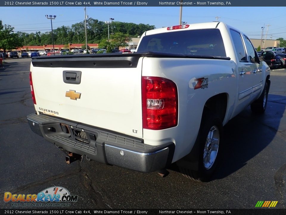 2012 Chevrolet Silverado 1500 LT Crew Cab 4x4 White Diamond Tricoat / Ebony Photo #7