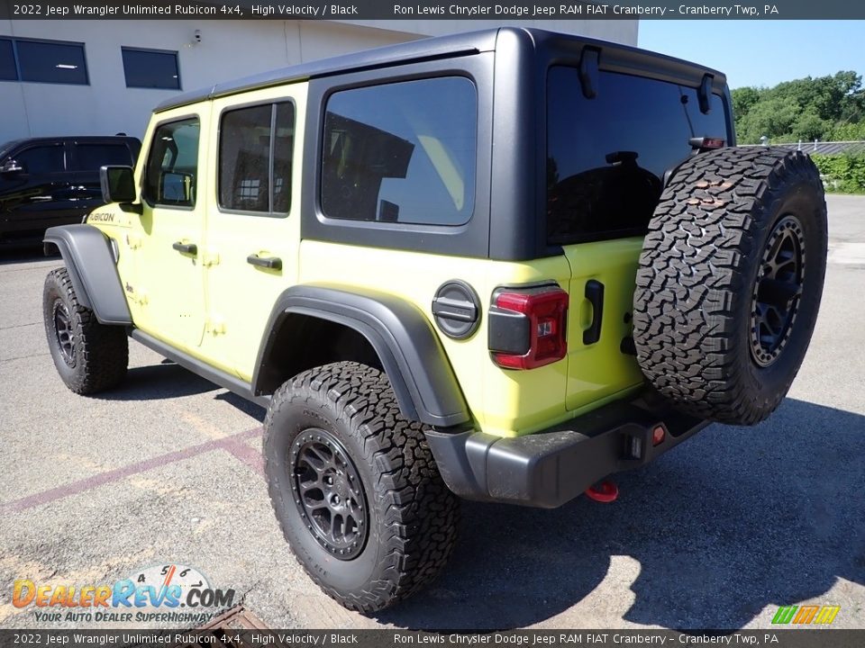 2022 Jeep Wrangler Unlimited Rubicon 4x4 High Velocity / Black Photo #3