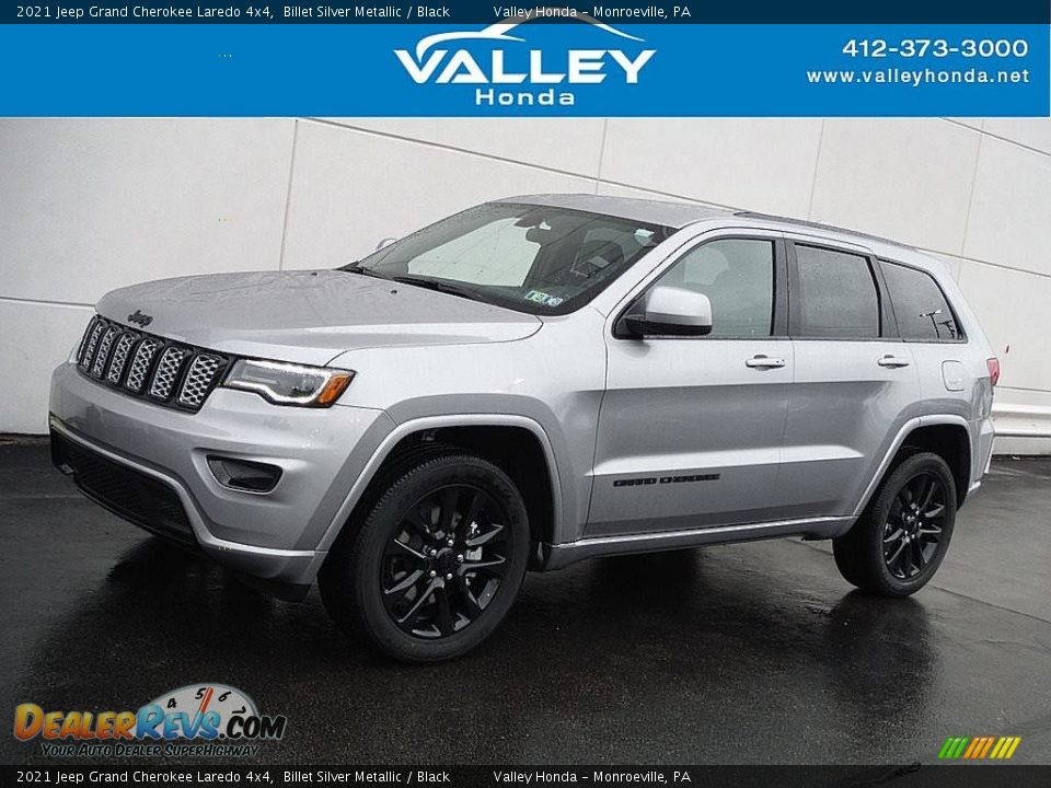 2021 Jeep Grand Cherokee Laredo 4x4 Billet Silver Metallic / Black Photo #1