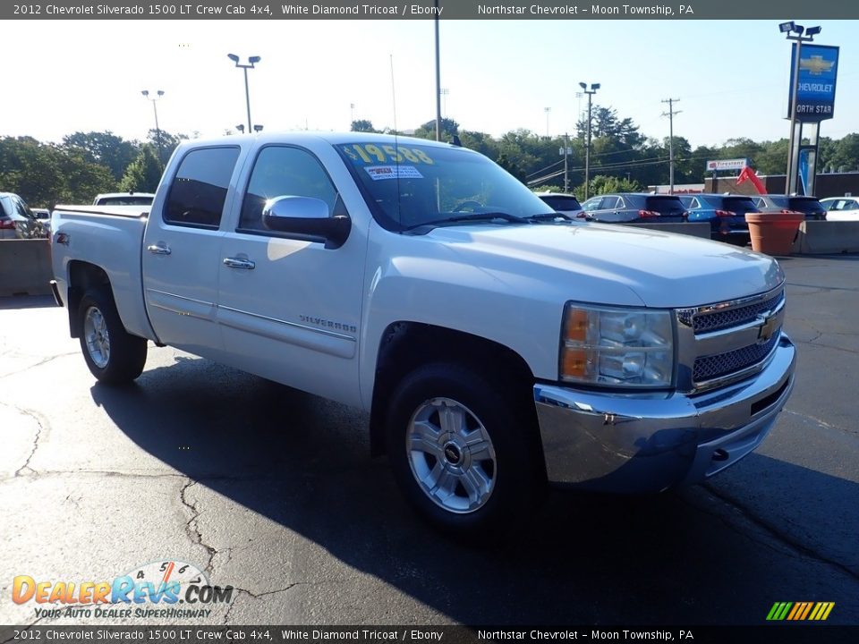 2012 Chevrolet Silverado 1500 LT Crew Cab 4x4 White Diamond Tricoat / Ebony Photo #10