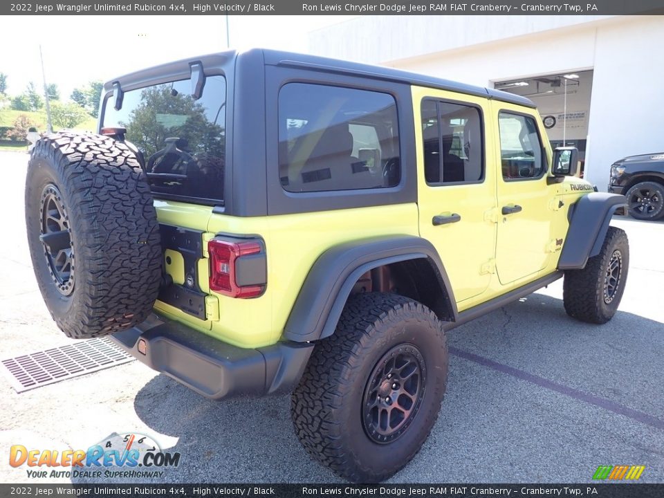 2022 Jeep Wrangler Unlimited Rubicon 4x4 High Velocity / Black Photo #5