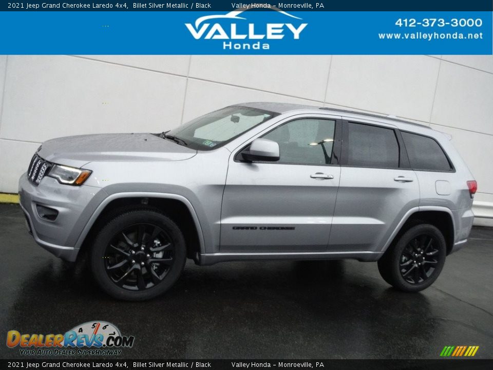 2021 Jeep Grand Cherokee Laredo 4x4 Billet Silver Metallic / Black Photo #2