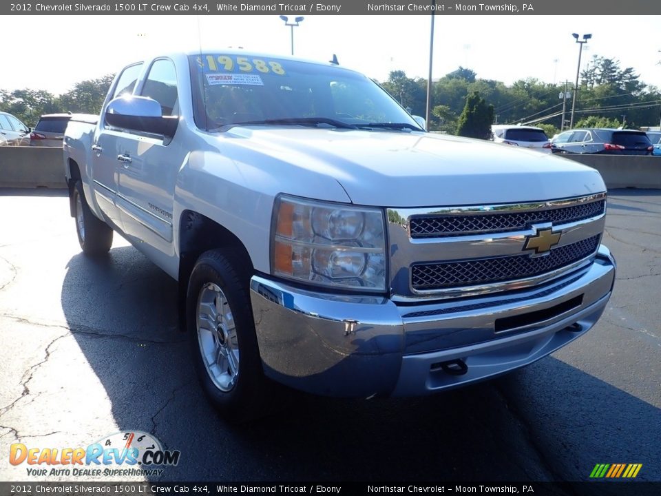 2012 Chevrolet Silverado 1500 LT Crew Cab 4x4 White Diamond Tricoat / Ebony Photo #11