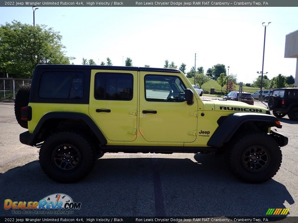 2022 Jeep Wrangler Unlimited Rubicon 4x4 High Velocity / Black Photo #6