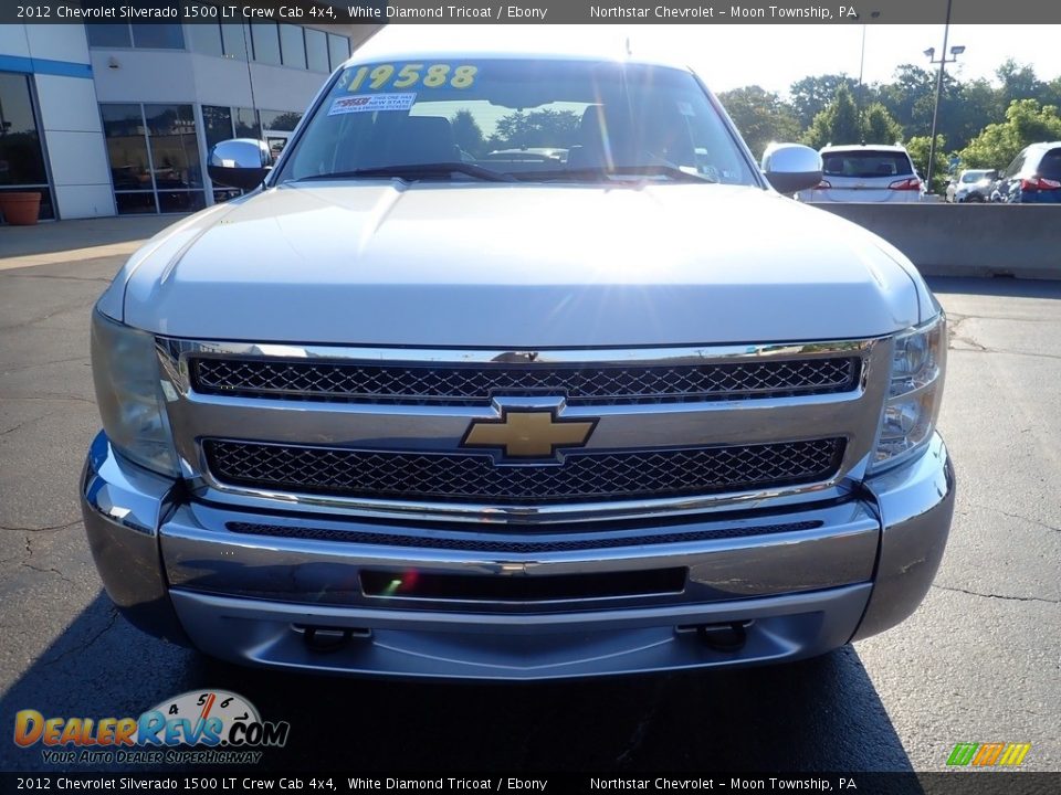 2012 Chevrolet Silverado 1500 LT Crew Cab 4x4 White Diamond Tricoat / Ebony Photo #12