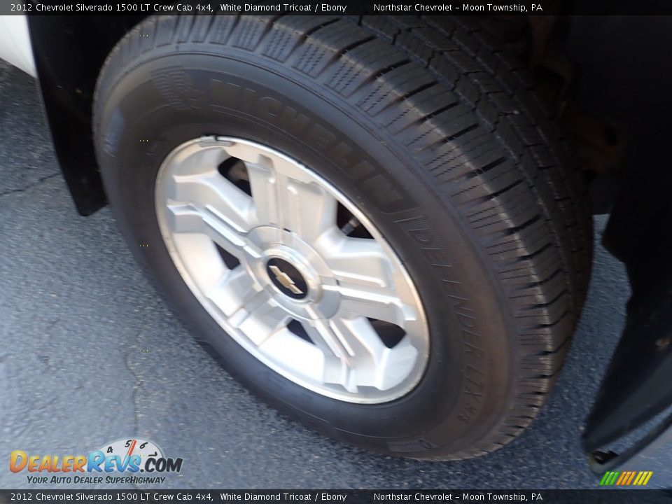 2012 Chevrolet Silverado 1500 LT Crew Cab 4x4 White Diamond Tricoat / Ebony Photo #13