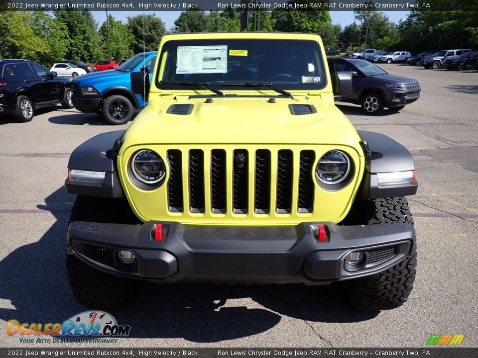 2022 Jeep Wrangler Unlimited Rubicon 4x4 High Velocity / Black Photo #8