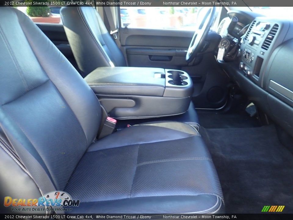 2012 Chevrolet Silverado 1500 LT Crew Cab 4x4 White Diamond Tricoat / Ebony Photo #14