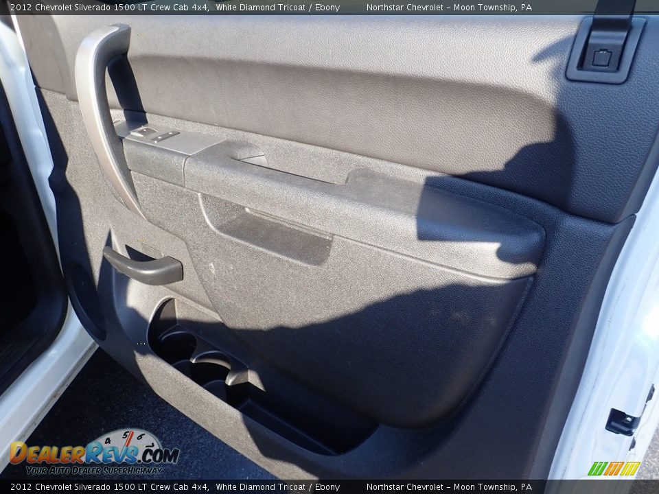 2012 Chevrolet Silverado 1500 LT Crew Cab 4x4 White Diamond Tricoat / Ebony Photo #16