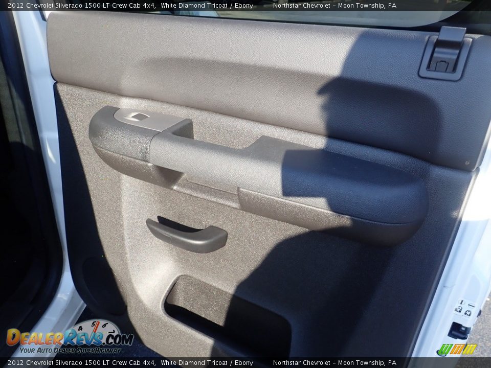 2012 Chevrolet Silverado 1500 LT Crew Cab 4x4 White Diamond Tricoat / Ebony Photo #18