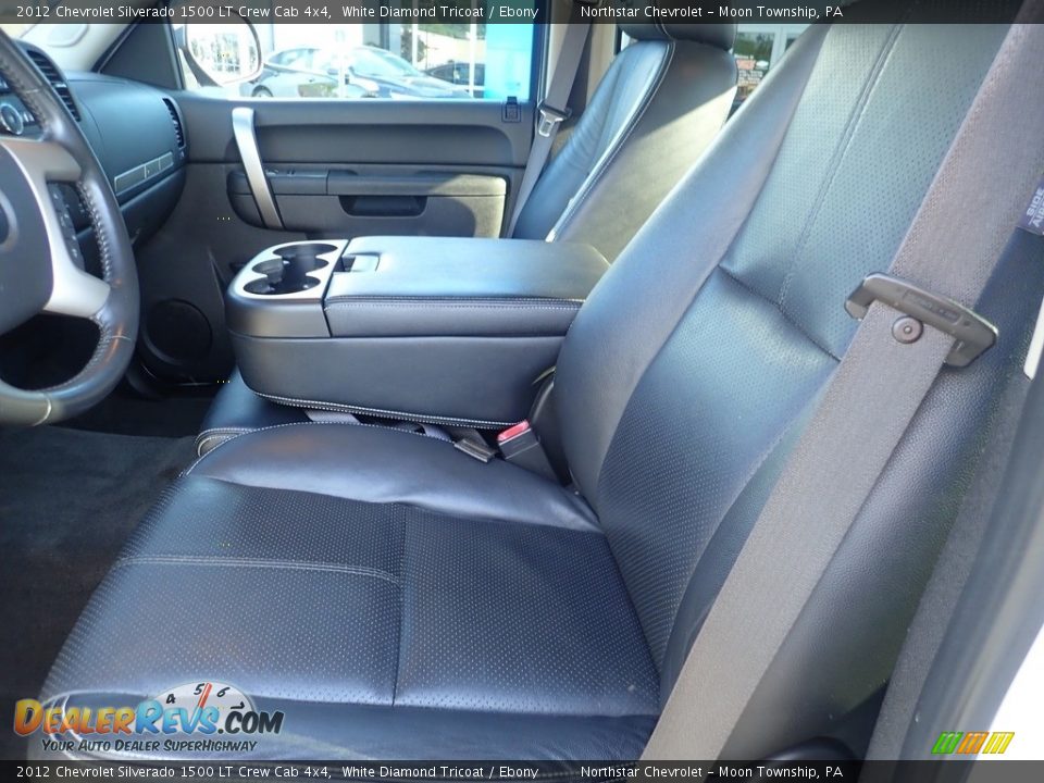 2012 Chevrolet Silverado 1500 LT Crew Cab 4x4 White Diamond Tricoat / Ebony Photo #19