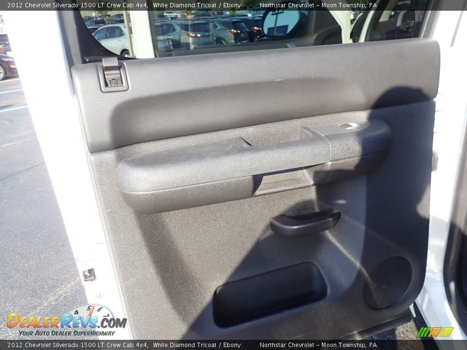 2012 Chevrolet Silverado 1500 LT Crew Cab 4x4 White Diamond Tricoat / Ebony Photo #22